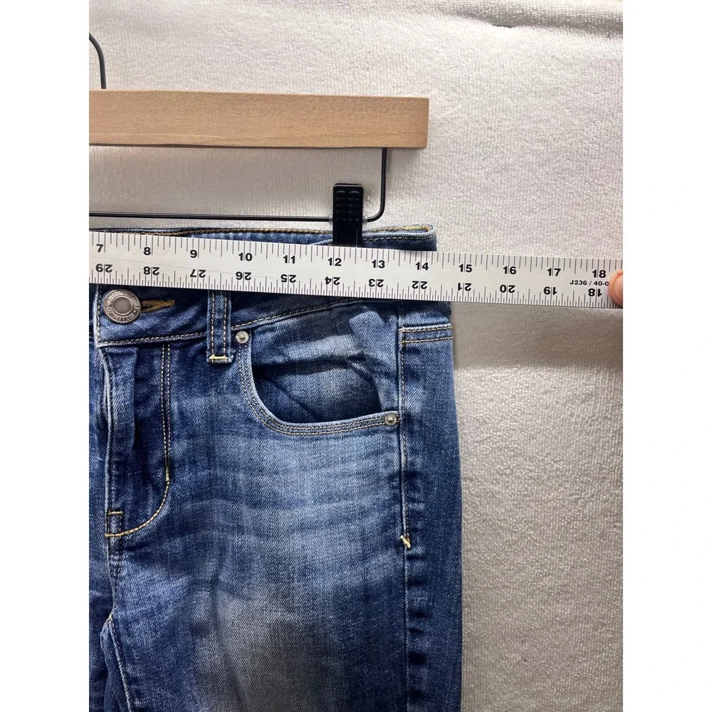 American Eagle Skinny Jeans Womens 4 Short Blue Denim Stretch‎ Medium Wash 3380